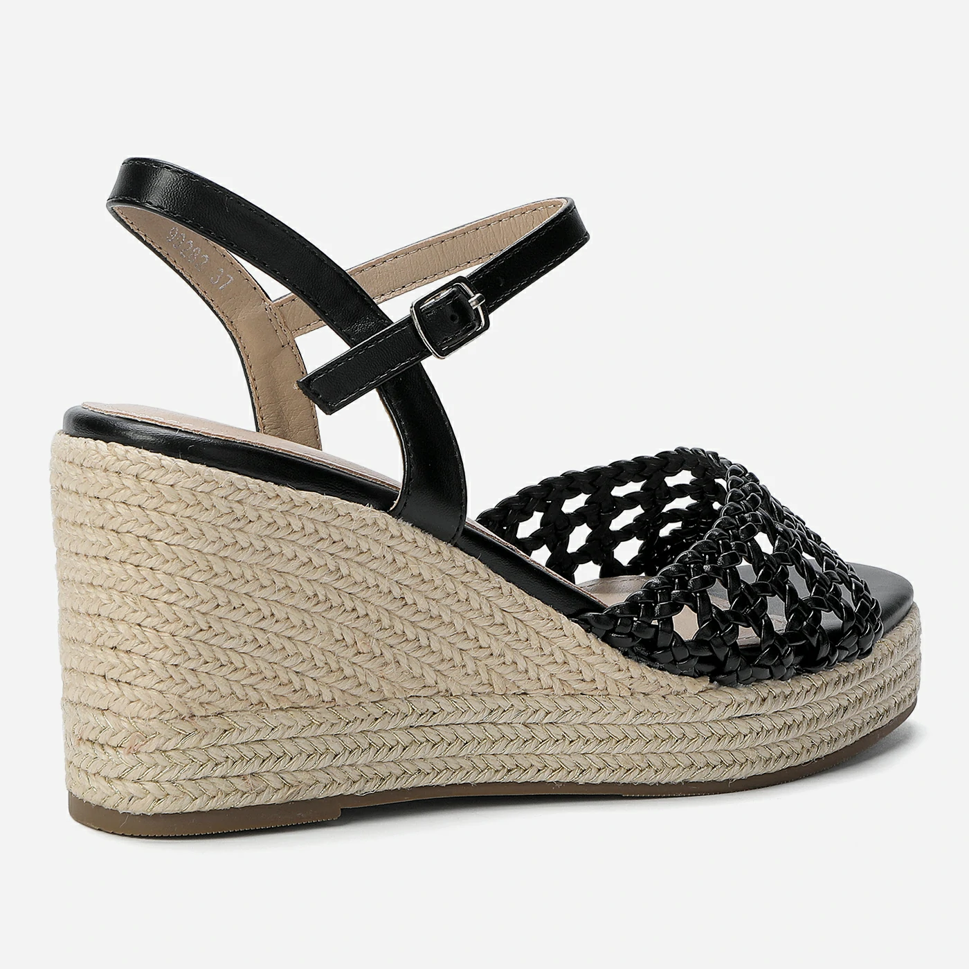 סנדל פלטפורמה שחור 37