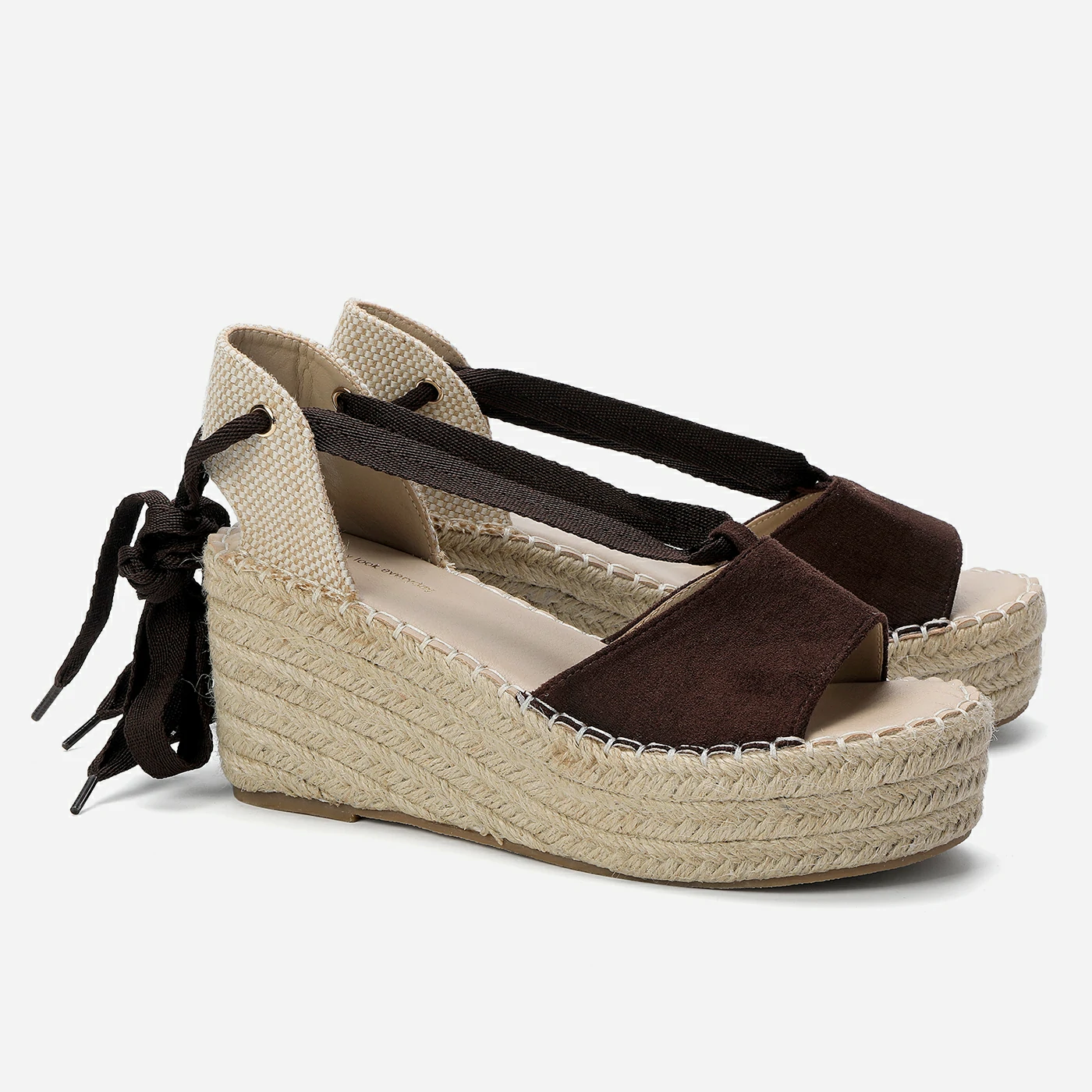 סנדל פלטפורמה חום 36