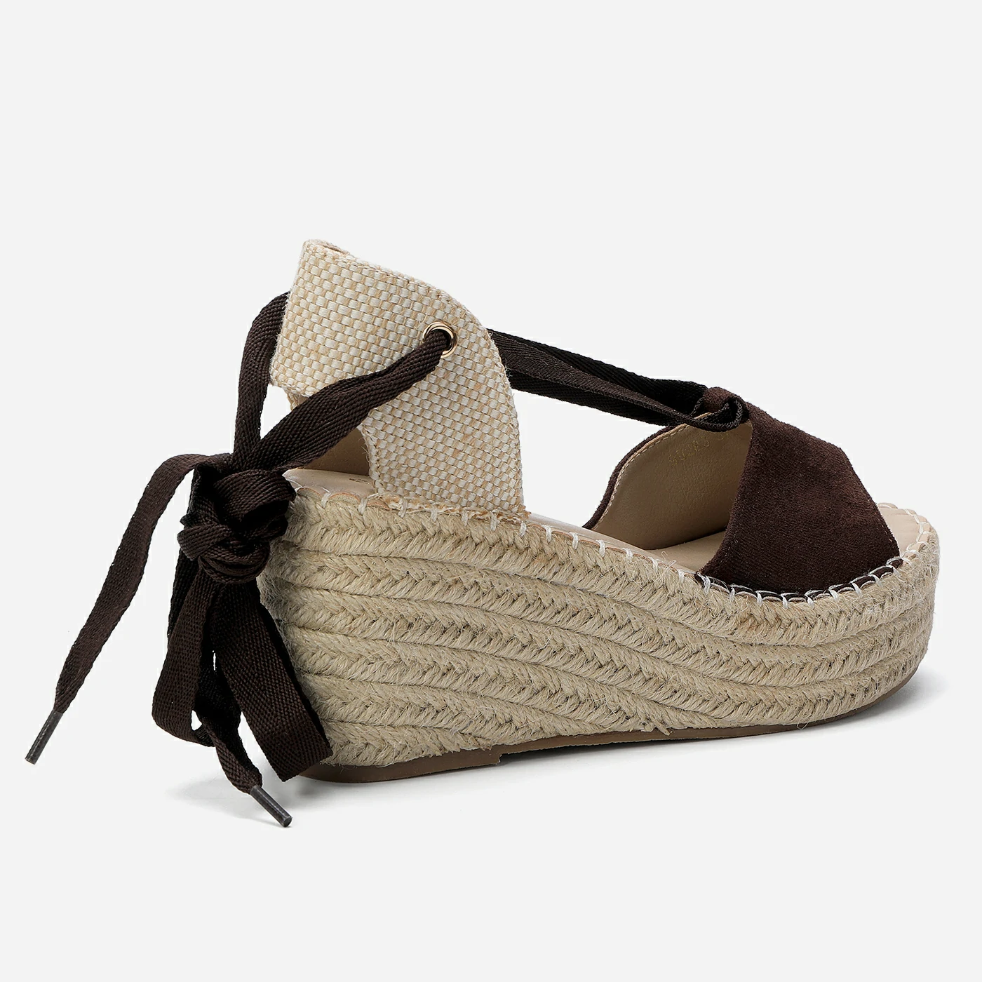 סנדל פלטפורמה חום 36