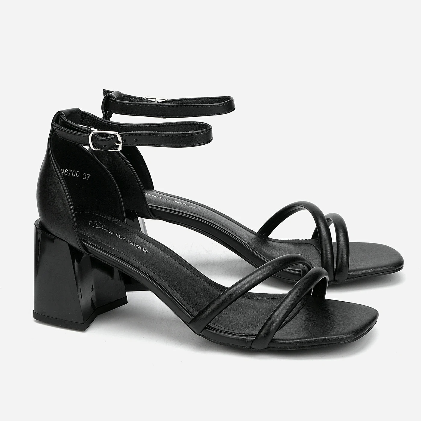 סנדל עקב שחור 38