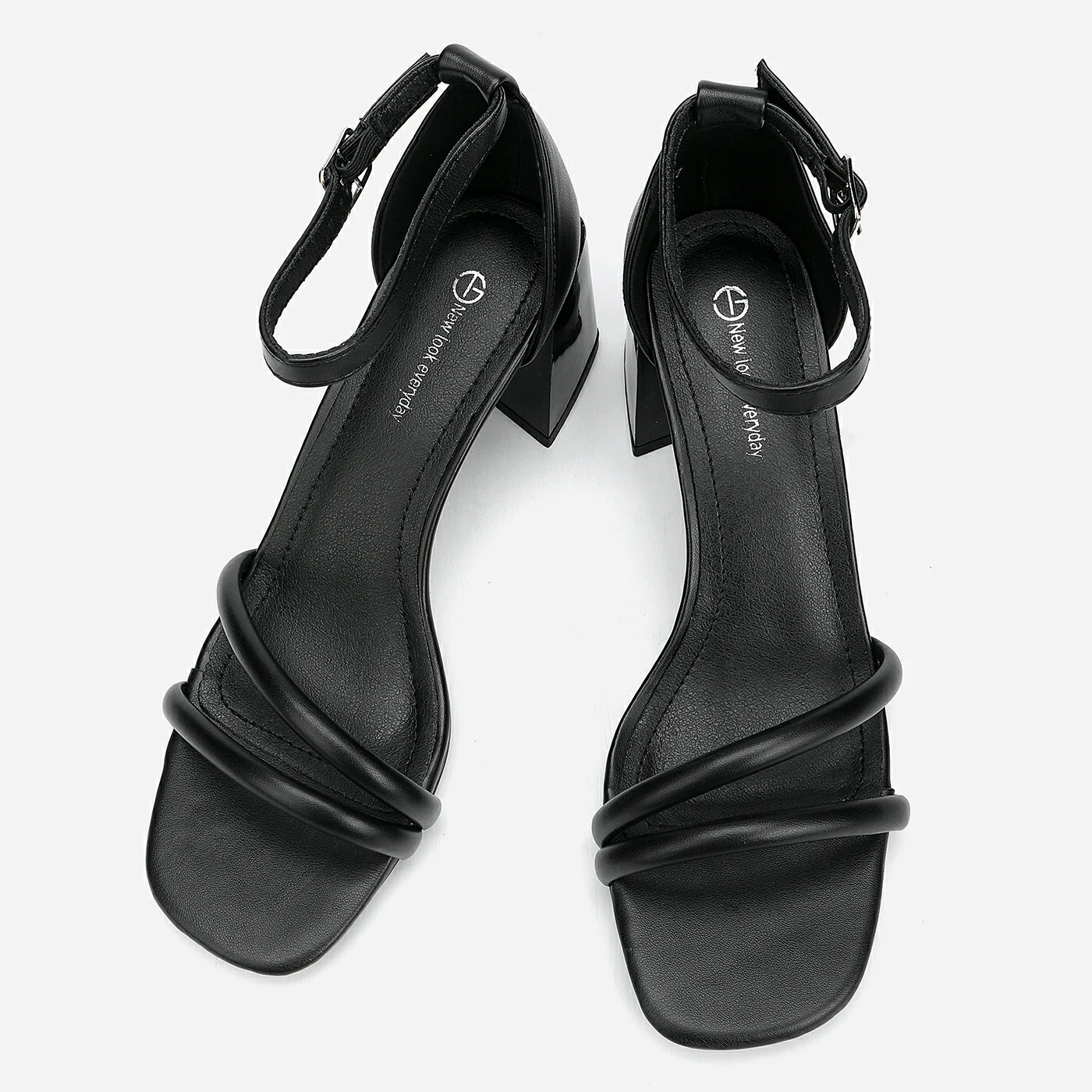 סנדל עקב שחור 38