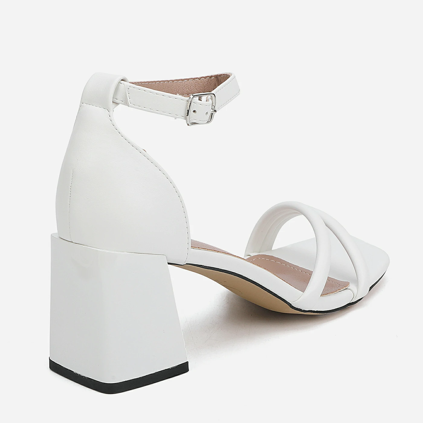 סנדל עקב לבן 37