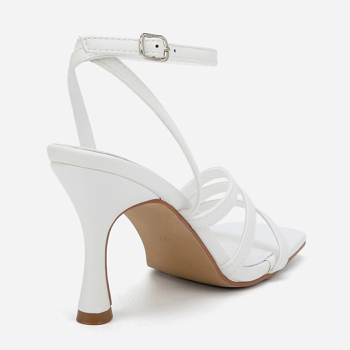 סנדל עקב לבן 39