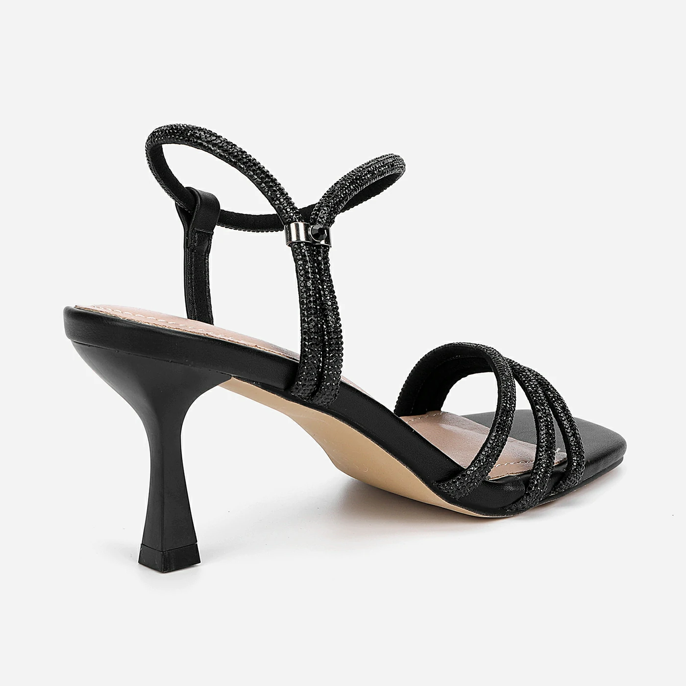 סנדל עקב שחור 36