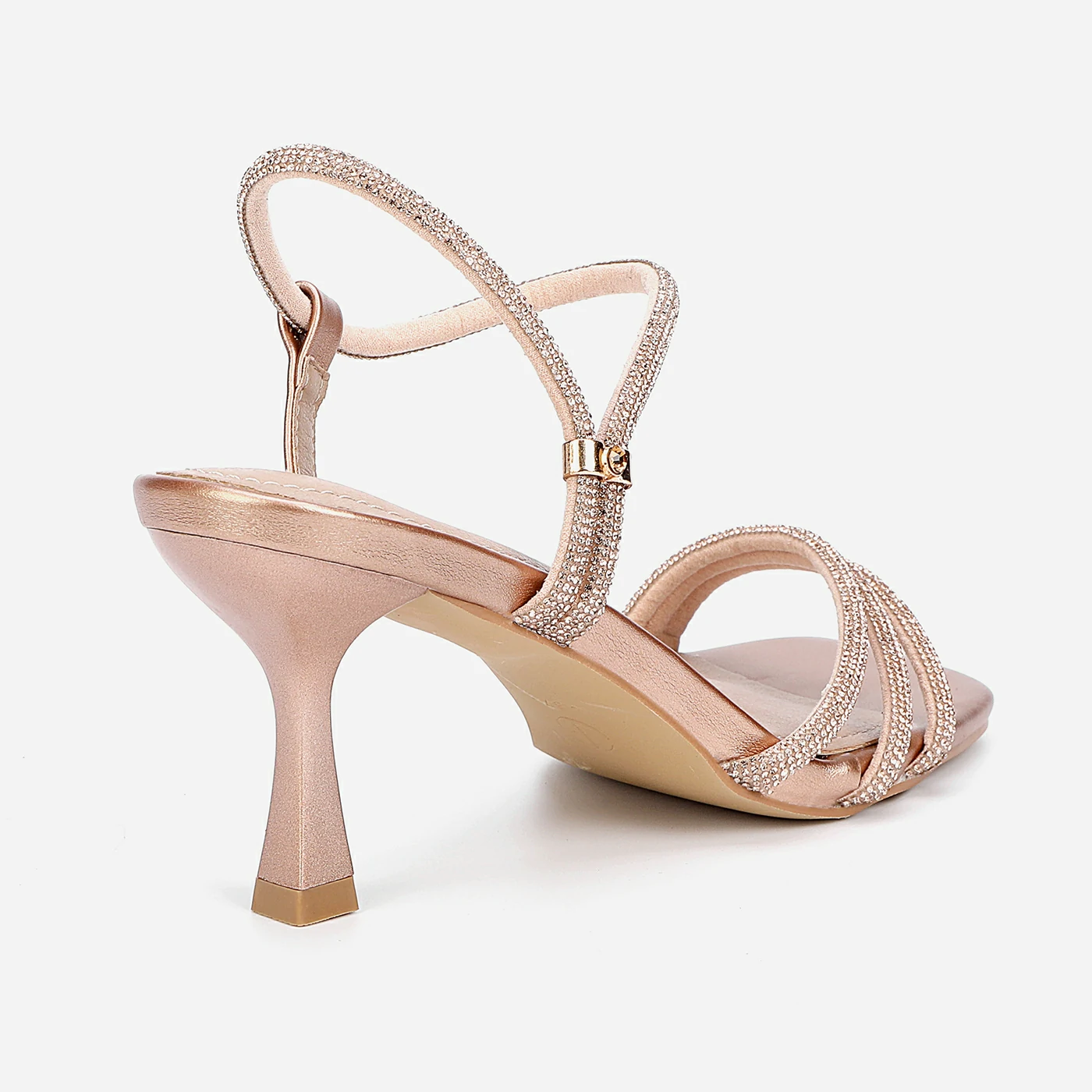 סנדל עקב רוזגולד 36