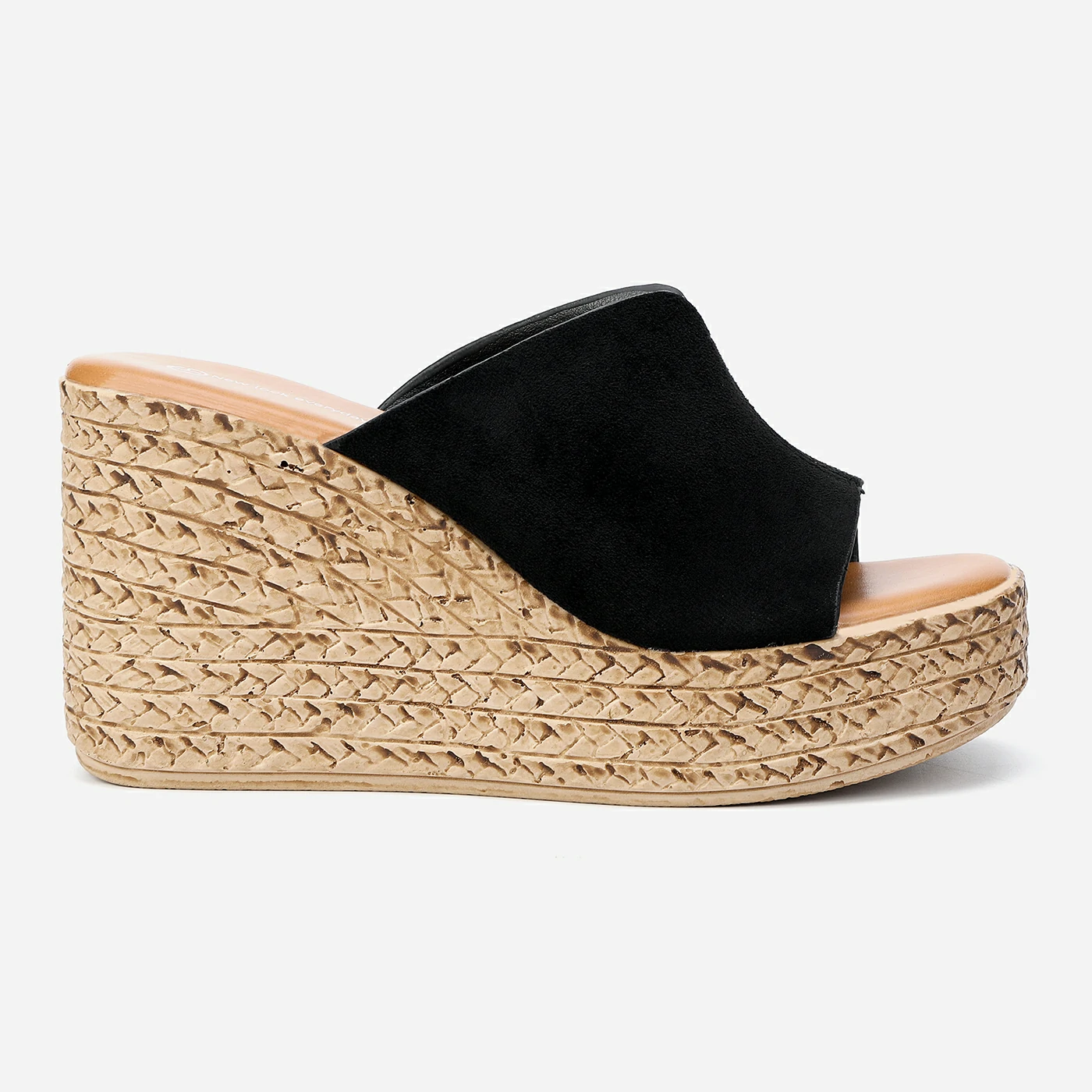 כפכף פלטפורמה שחור 38