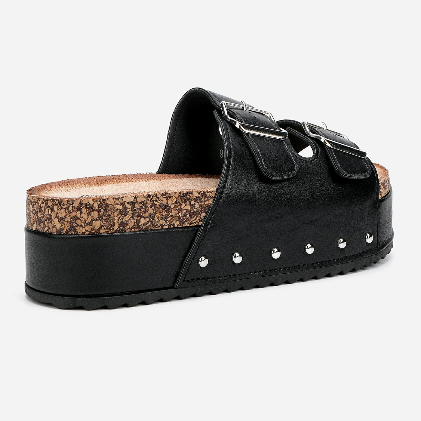 כפכף פלטפורמה שחור 37