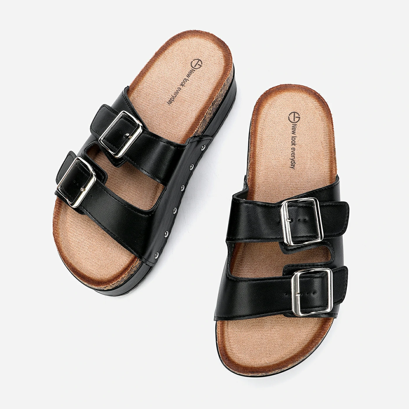 כפכף פלטפורמה שחור 37