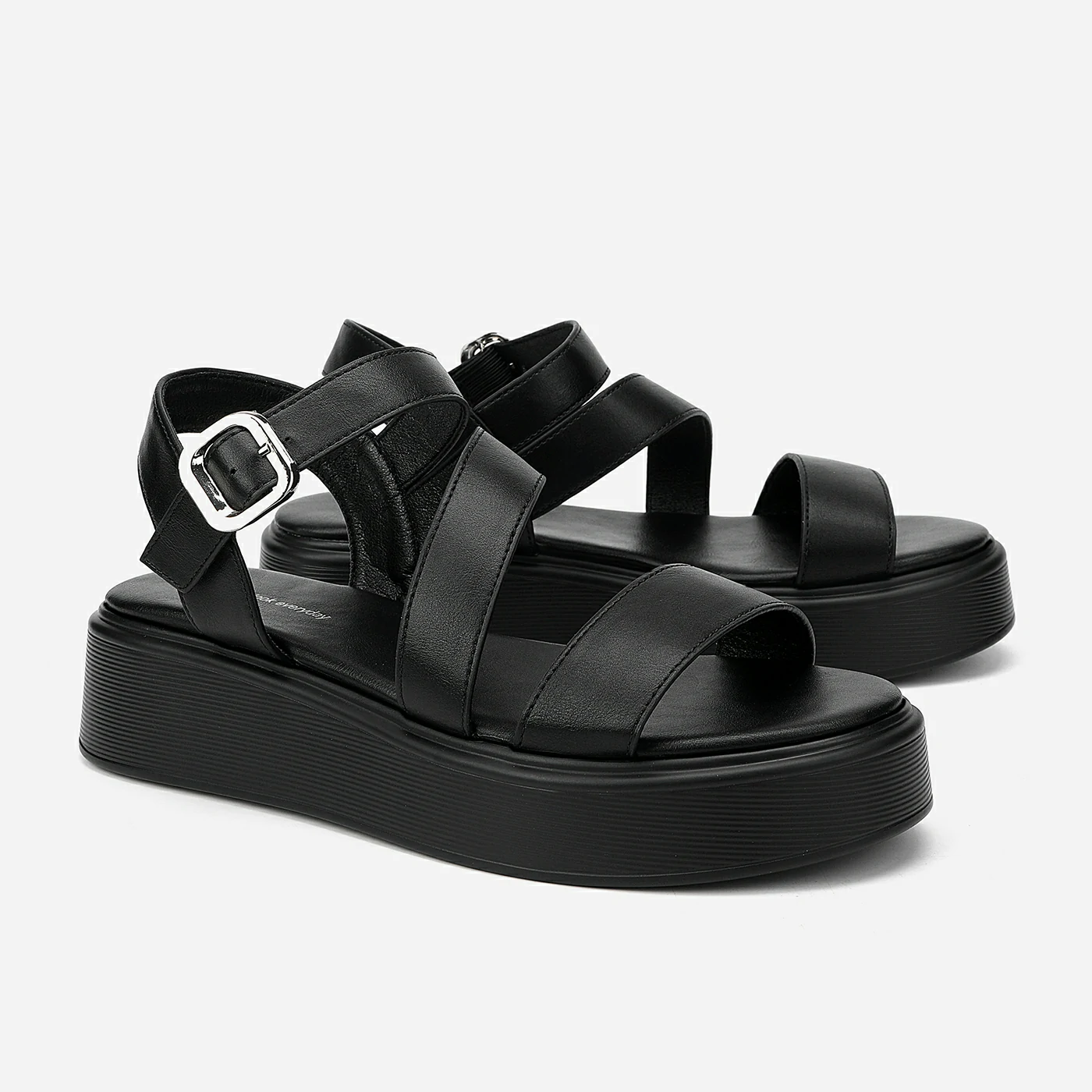 סנדל פלטפורמה שחור 38