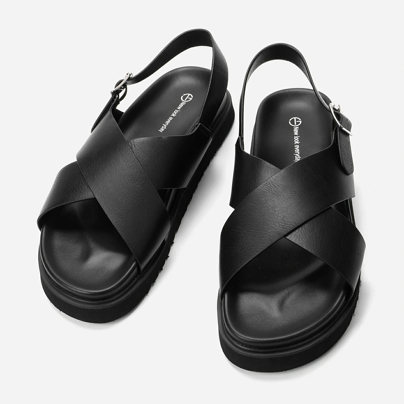 סנדל פלטפורמה שחור 36