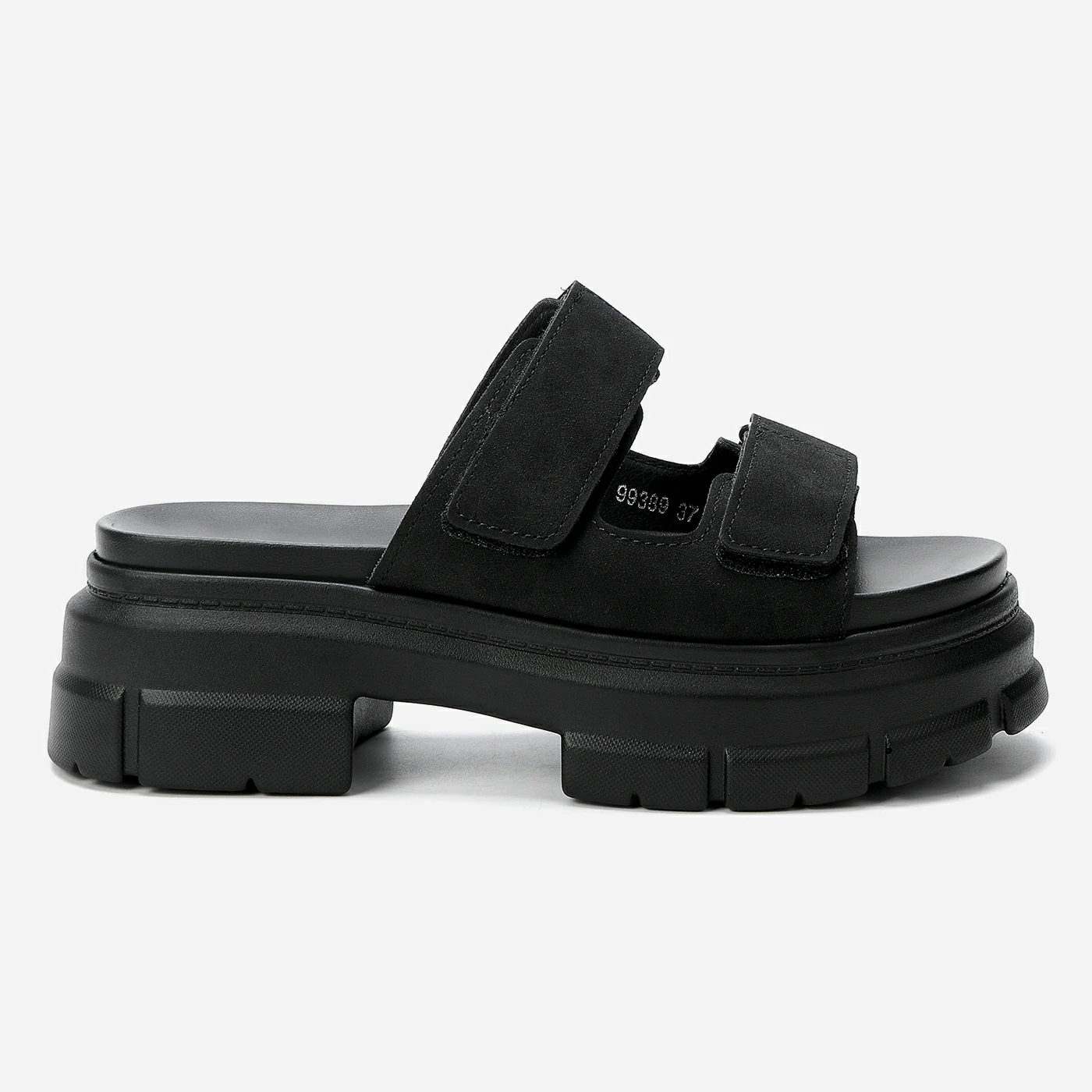 כפכף פלטפורמה שחור 37